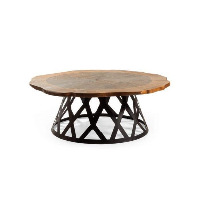 Ontwerp salontafel luxe rond vorm metaal Elegante woonkamer nieuw
