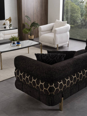 Bankstel 3+3+1 zitter luxe fauteuil woonkamer set bankstellen 3-delig
