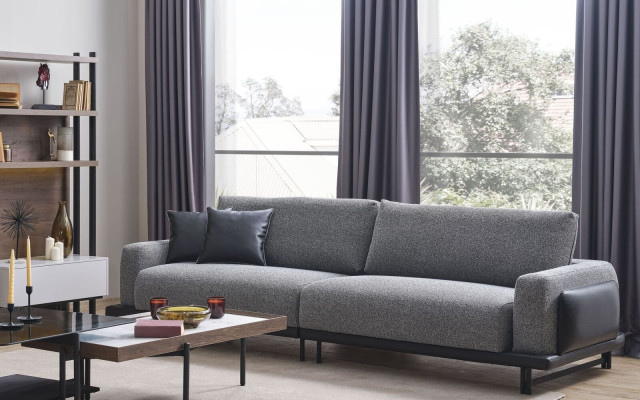 Designer bankstel woonkamer houten meubels 3-zits fauteuil salontafels