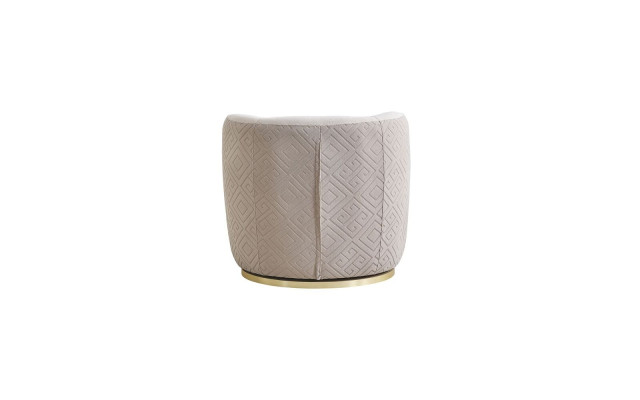 Beige woonkamer fauteuil Designer gestoffeerde meubels Luxe lounge fauteuil met één zitplaats
