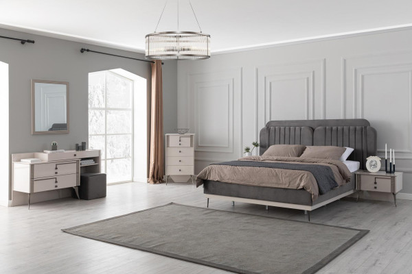 Slaapkamer complete set Bed 2x Nachtkastjes Meubels Luxe 7-delig