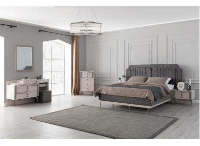 Slaapkamer complete set Bed 2x Nachtkastjes Meubels Luxe 7-delig