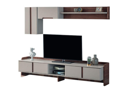 Witte woonkamer wand Luxe meubels RTV lage tv-kasten planken dressoir