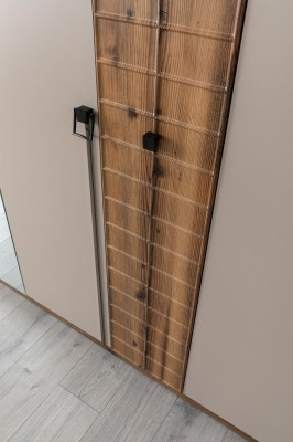 Beige slaapkamer kledingkast ontwerper kasten luxe houten kasten