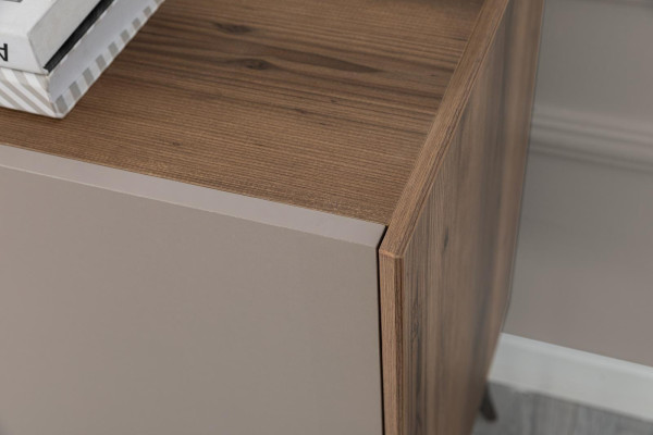 Moderne Beige Garnituur Luxe Dressoir 2x Spiegel Houten Meubels Dressoir