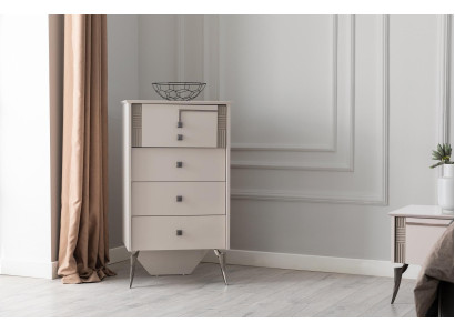 Woonkamer Wit dressoir 4 laden Houten dressoir Houten kast Meubels  Woonkamer Wit dressoir 4 laden Houten dressoir Houten kast Meubels