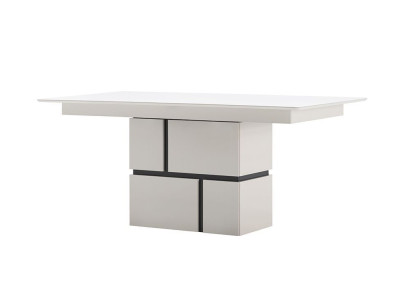 Witte eettafel Eettafel Luxe houten uitschuifbare tafel Nieuw