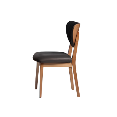 Stel eetkamer eettafel hout stoelen 4-delig bruin eethoek bank stof