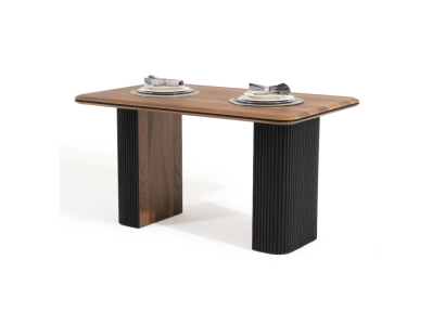 Houten eettafel Eettafel Eettafel 140 cm Tafel Hout Bruin Eetkamer