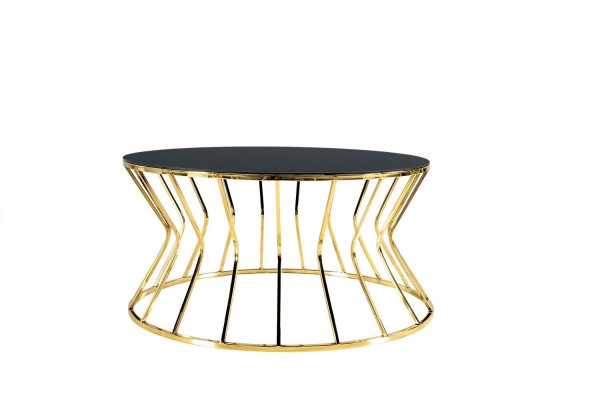 Moderne salontafel bijzettafel koffietafel goud tafel glas