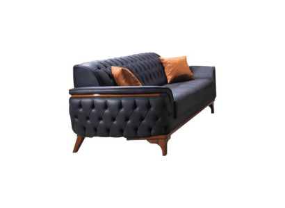 Luxe Blauwe Chesterfield Bank Moderne 3-zits Luxe Zitmeubelen