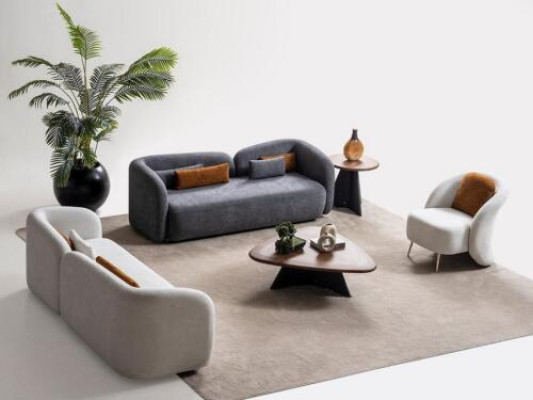 Sofaset x2 3-zits banken 1-zits Modern Compleet Set Gestoffeerde Garnituur