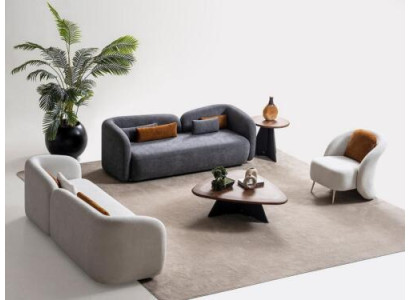 Sofaset x2 3-zits banken 1-zits Modern Compleet Set Gestoffeerde Garnituur