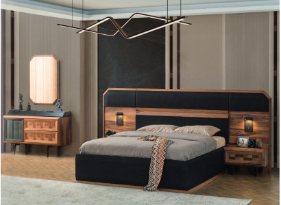 Unieke slaapkamer meubels bedframe luxe nachtkastjes console