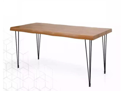 Eetkamer eettafel luxe meubilair hout keukentafel nieuw bruin tafel modern