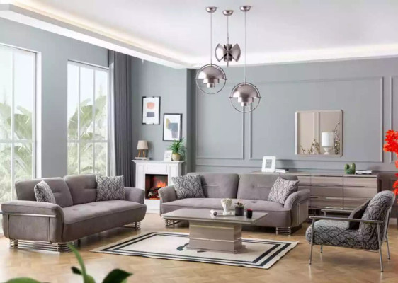 Bankstel 3+3+1 zits Woonkamerset Modern Set Nieuwe Luxe Meubelen