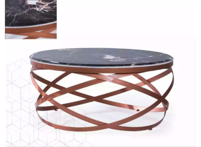 Salontafel rond Meubilair Luxe nieuw zwart Modern Woonkamer Ontwerp bruin
