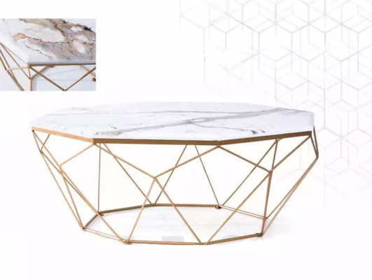 Salontafel Meubilair Tafel Goud Luxe Nieuw Modern Woonkamerontwerp Metaal