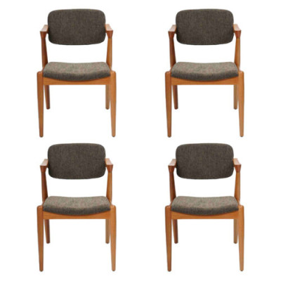 Luxe eetkamermeubelen Designer 4x stoelen Nieuwe inrichting Grijs Modern Stoelen