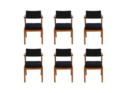 Luxe eetkamerstoel Modern Houten Meubels 6x Stoelen Zwart Design Inrichting