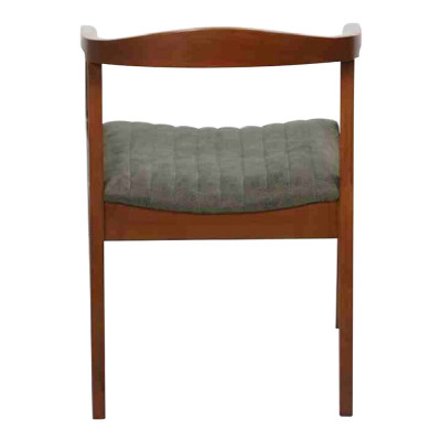 Moderne stoel bruin ontwerp woonkamer eetkamer hout 4x stoelen gestoffeerd nieuw