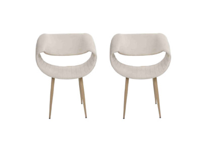 Moderne 2x stoelen gestoffeerde luxe fauteuil leunstoel eetkamer woonkamer nieuw