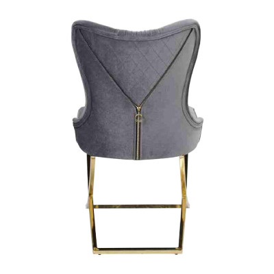 Eetkamer 2x stoelen Luxe fauteuil Stoel Grijs Leunstoel Woonkamer meubels Nieuw