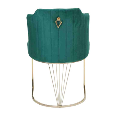 Ontwerper Groene eetkamerstoel 2x stoelen Luxe eenzitter Moderne eetkamer