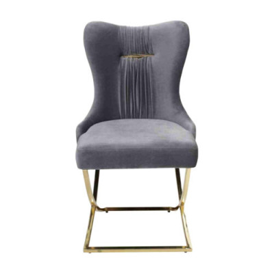 Eetkamerstoelen, luxe fauteuil, grijze stoel, leunstoel, nieuw woonkamermeubilair