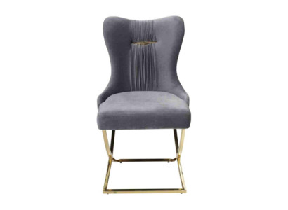 Eetkamerstoelen, luxe fauteuil, grijze stoel, leunstoel, nieuw woonkamermeubilair