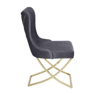 Eetkamerstoelen, luxe fauteuil, grijze stoel, leunstoel, nieuw woonkamermeubilair