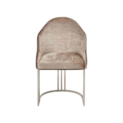 Eetkamerstoel 1-zits fauteuil Roestvrij staal Luxe Modern Meubelontwerp Nieuw