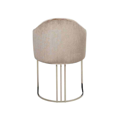 Eetkamerstoel 1-zits fauteuil Roestvrij staal Luxe Modern Meubelontwerp Nieuw