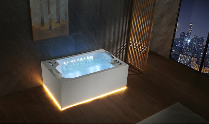 Badkuip Binnenzwembad Whirlpool Badkuip Spa Badkuip LED 180x120