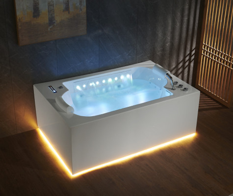Badkuip Binnenzwembad Whirlpool Badkuip Spa Badkuip LED 180x120