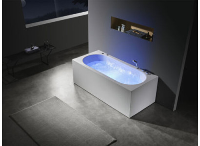 Luxe bad whirlpool bubbelmassage jets ligbad whirlpool LED