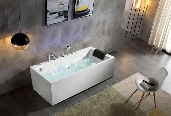 Whirlpool Badkuip Spa Baden LED-verlichting Massagejets Bubbels