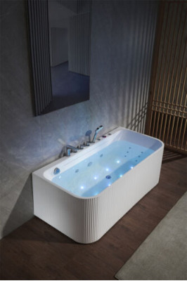 Badkuip Whirlpool massagestralen LED Ergonomisch Ontspanningsbad