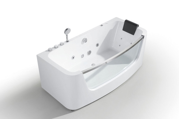 Luxe bubbelbad 150x80cm Glazen voorkant Badkuip Luxe badkuipen