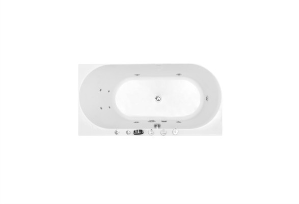 Acryl whirlpool Binnenbadkuip Thuis spa Wit