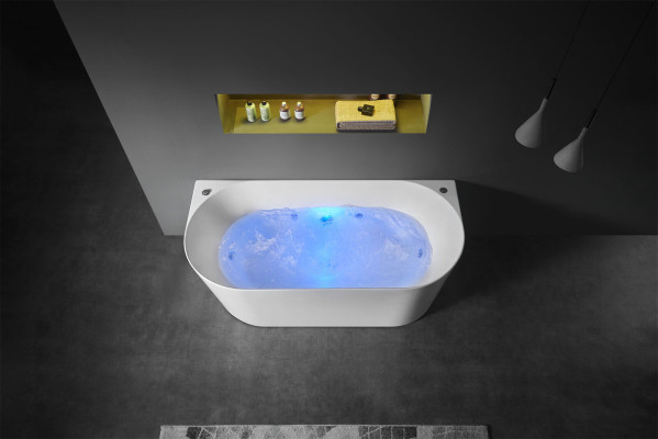 Ontspannende Wandre Spa Binnenbadkuip Whirlpool Wit .
