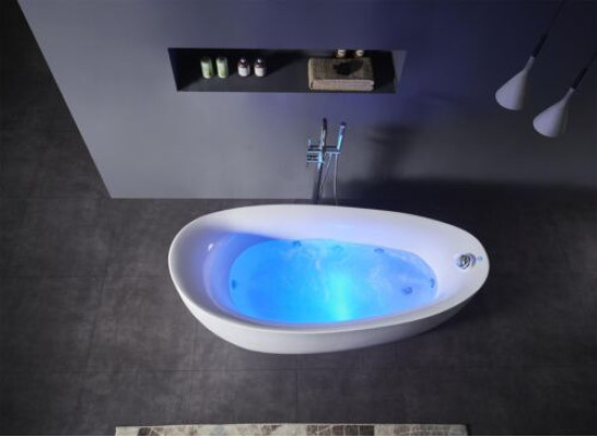 Binnen whirlpool badkuip badkuip thuishoekbad spa badkuip