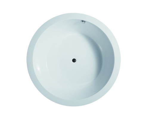 Vrijstaand bad badkuip staand bad rond rood modern bad.