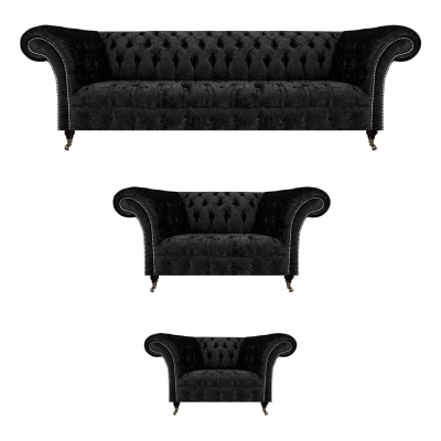Chesterfield bankstel 3-delige complete woonkamerset nieuwe bankstellen bankstel  Chesterfield bankstel 3-delige complete woonkamerset nieuw bankstel