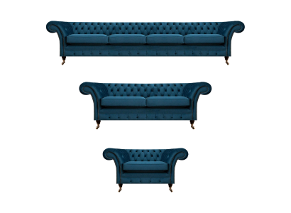 Designer bankstel Set Chesterfield woonkamer bankstel bank gestoffeerde meubels 4+2+1