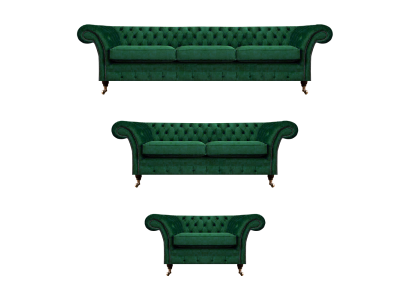 Chesterfield bankstel 3-delig gestoffeerd meubilair Groen Inrichting Woonkamer 3+2+1 Chesterfield bankstel 3-delig gestoffeerd meubilair Groen Inrichting Woonkamer 3+2+1
