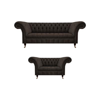 Ontwerper Complete luxe bankstellen Gestoffeerde bankontwerper Complete Chesterfield
