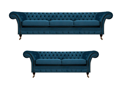 Zitbank Chesterfield Stoffen bank Sofa Bank Beklede fauteuil Woonkamer