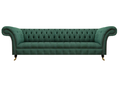 Zitmeubelen Luxe vierzitsbank Sofa Groene Chesterfield voor woonkamer