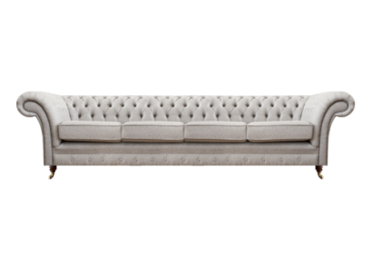 Luxe Nieuwe Chesterfield Bank Vierzits Bank Beklede Meubelen Textiel Woonkamer